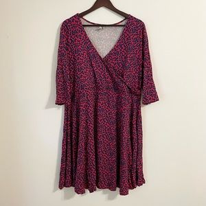 ASOS Maternity Pink Leopard Print Dress